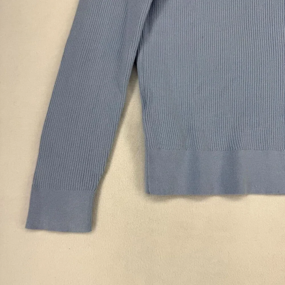 Loft Light Blue Sweater with Gold Buttons Womens Size XL NEW WITH‎ TAGS - Picture 7 of 10